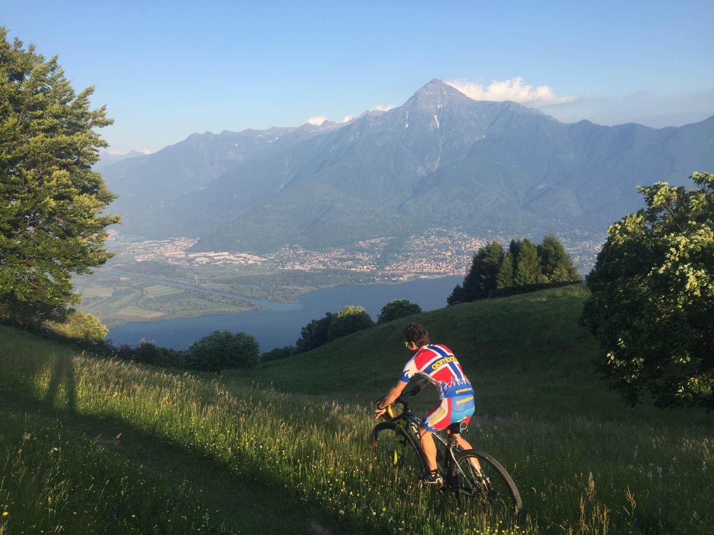 lago di como mountain bike monti di vercana