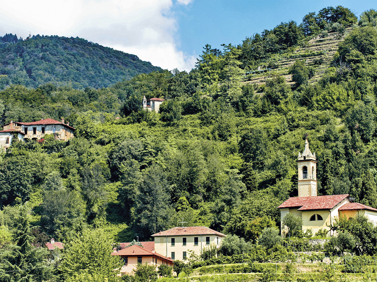 Monte di Brianza da Olgiate Molgora