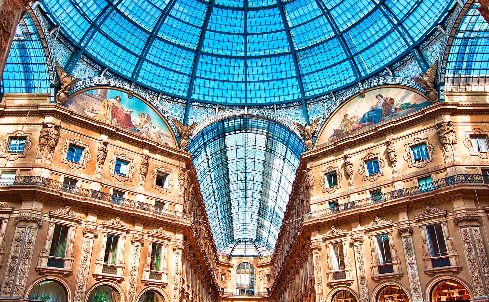 Galleria Vittorio Emanuele Ii Milan Stock Photo - Download Image