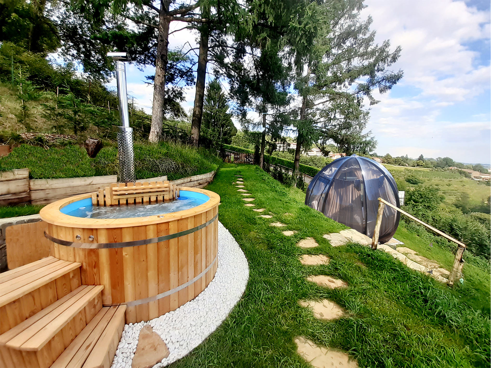 Exphera Wellness - Bubble Room con SPA privata e chalet