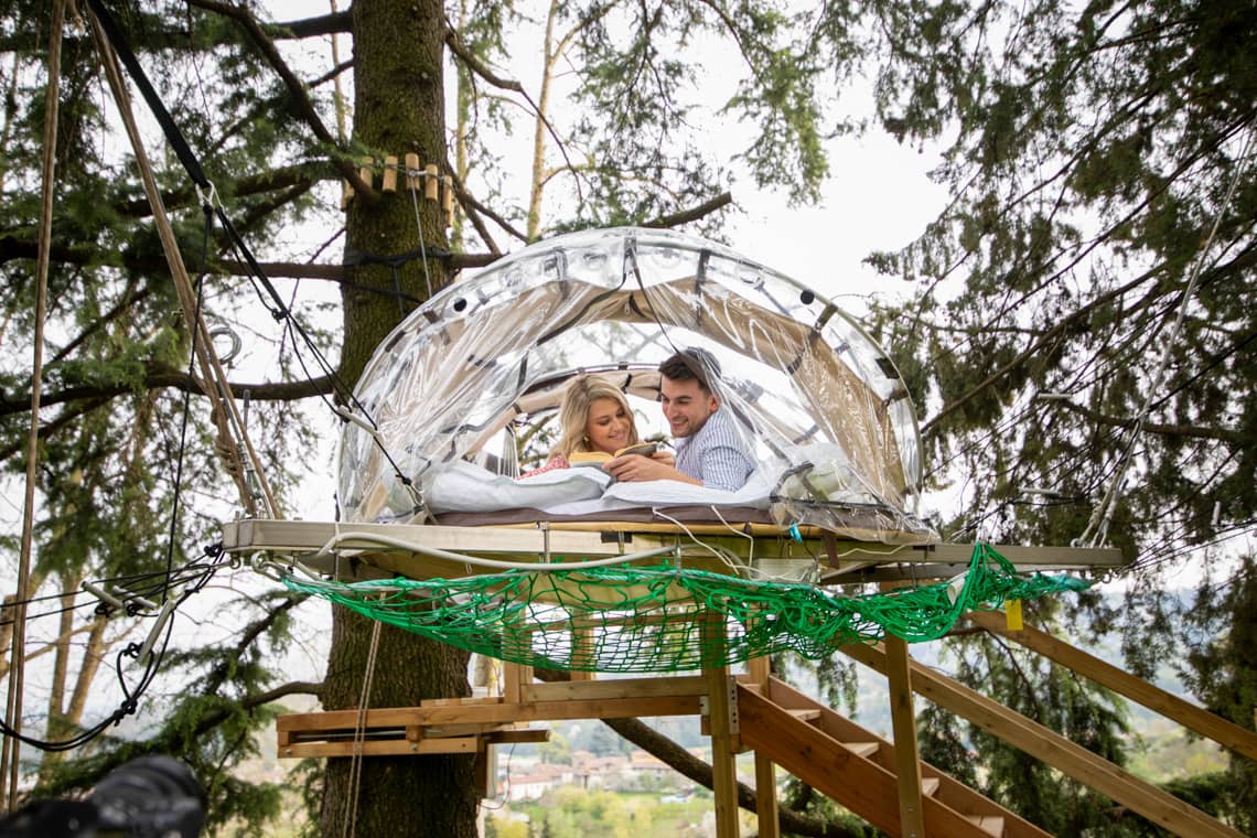 Exphera Cocoon - La prima Bubble sospesa in Italia