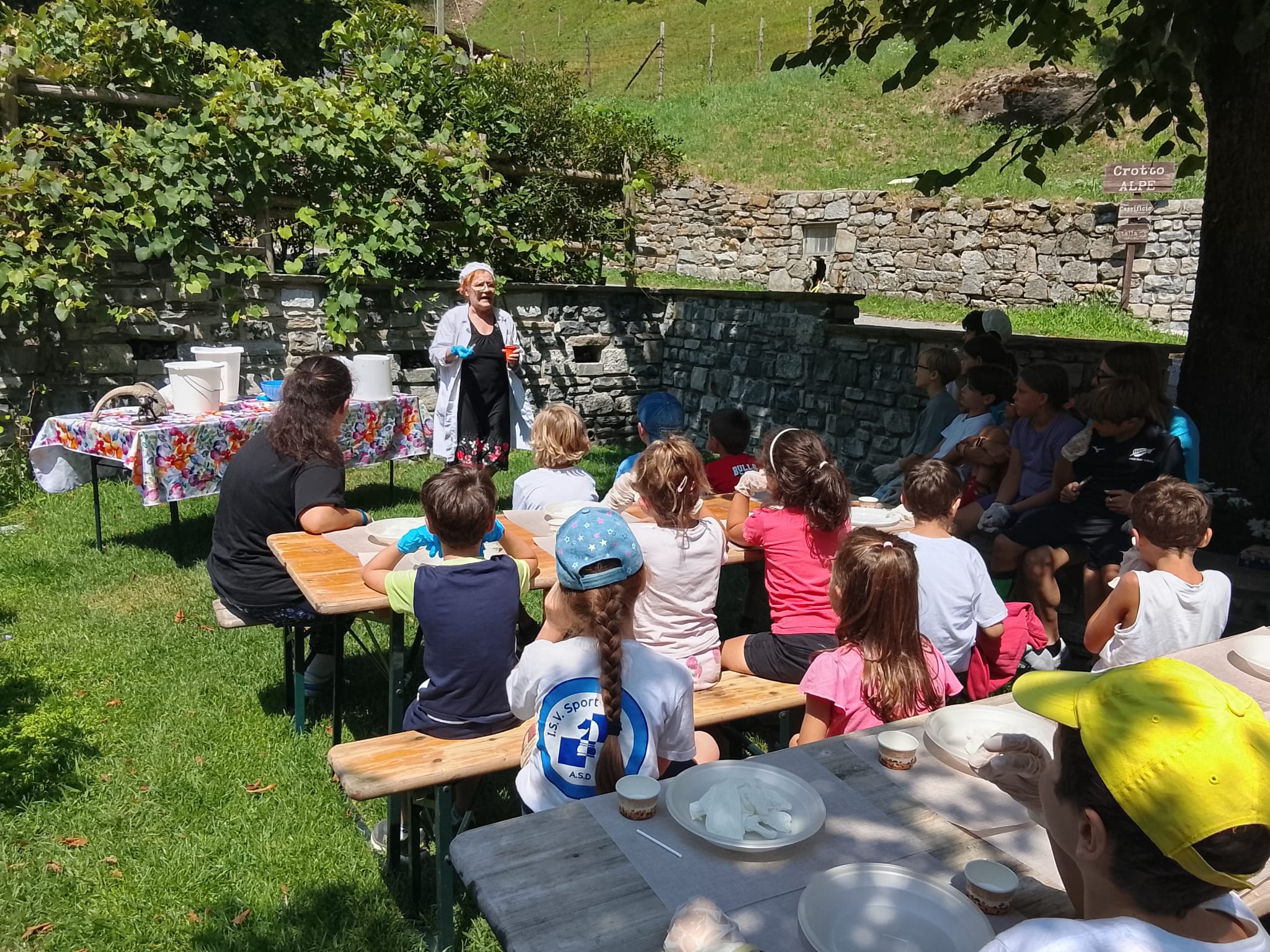 Laboratorio di miele e formaggio