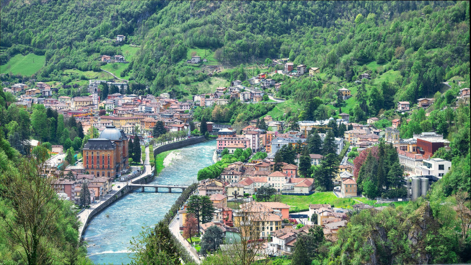 Veduta su San Pellegrino Terme