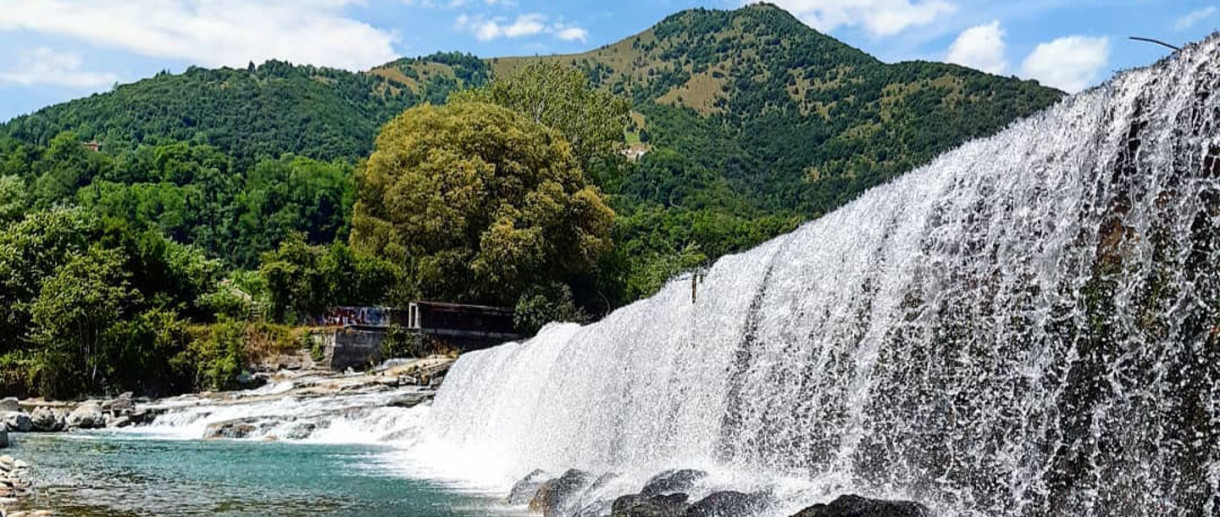 Pradalunga - Cascata sulla ciclopedonale