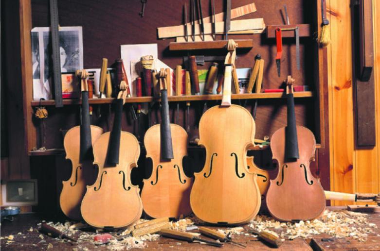 The luthier workshops in Cremona