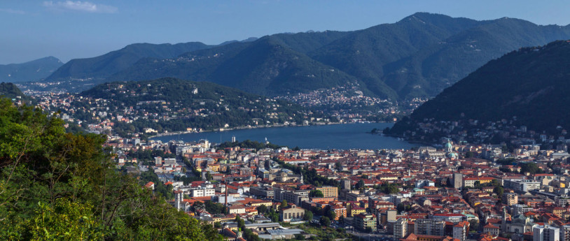 Como, veduta dalla Torre di Baradello - inLombardia