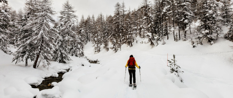 10 excursiones con raquetas de nieve en Lombardía