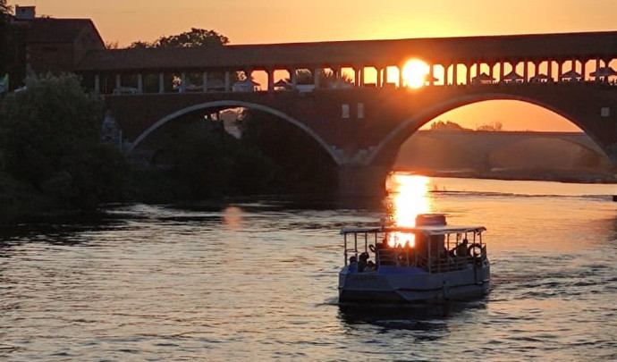 Aperitivo in barca sul Ticino a Pavia