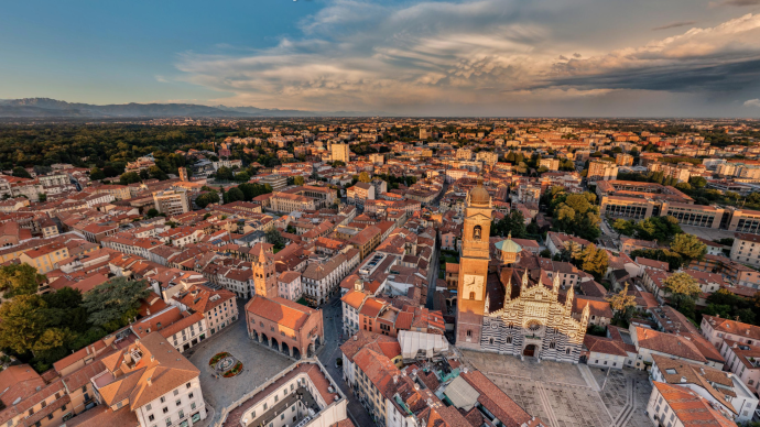 Veduta aerea del centro storico