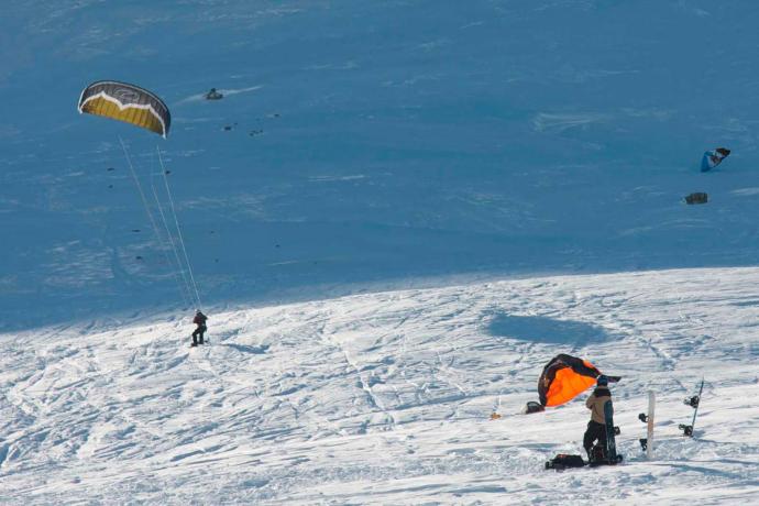 Snowkite in Lombardia Snowkite in Lombardia