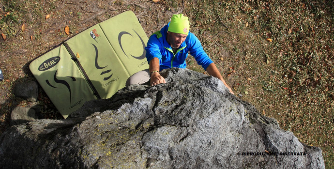 Boulder a Spriana