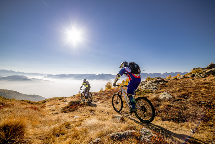 Cycling from Col d'Anzana to Val Fontana