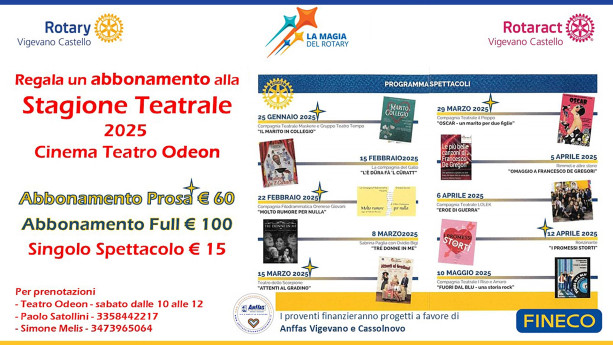 STAGIONE TEATRALE 2025 ODEON