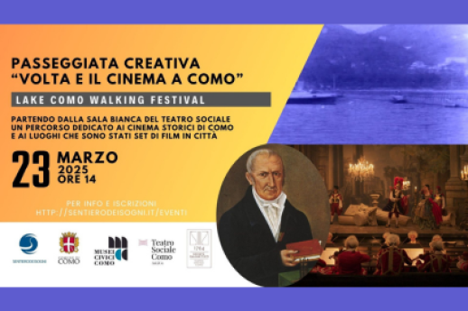 Volta e il cinema a Como
