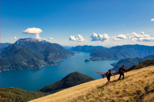 A piedi intorno al lago di Como