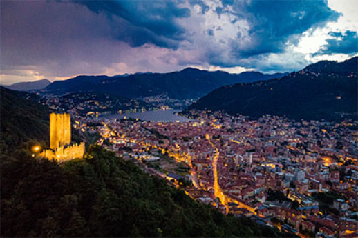 Baradello by night