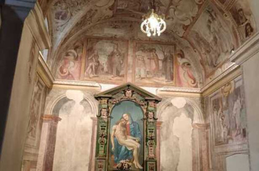 Ispra al calar della sera - dal lago al Monte del Prete