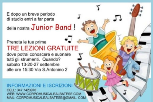 Corsi  musicali per bambini, ragazzi e adulti