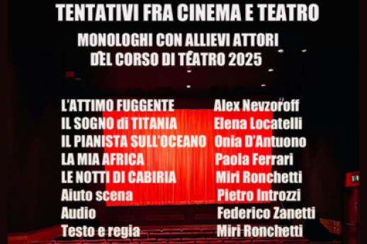 Tentativi tra cinema e teatro
