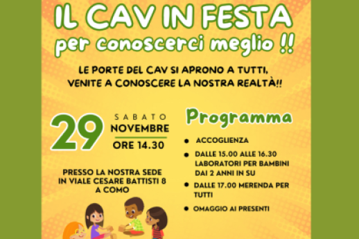 Il CAV in festa per conoscerci meglio!!