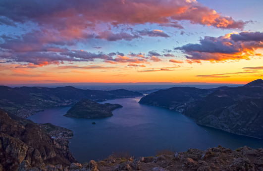 Tramonto sul Lago d'iseo - Alessandro Bazzana