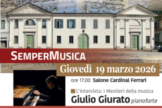 Giulio Giurato al pianoforte