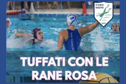 Tuffati con le rane rosa