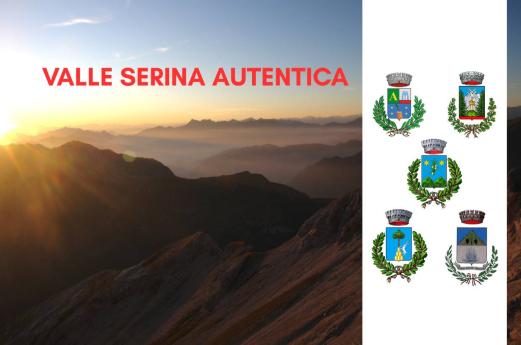 Copertina Valle Serina Autentica con loghi dei 5 comuni 