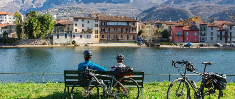 In bici dalla Valtellina al Cremonese