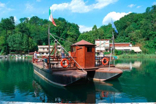 The Leonardo Ferryboat in Imbersago