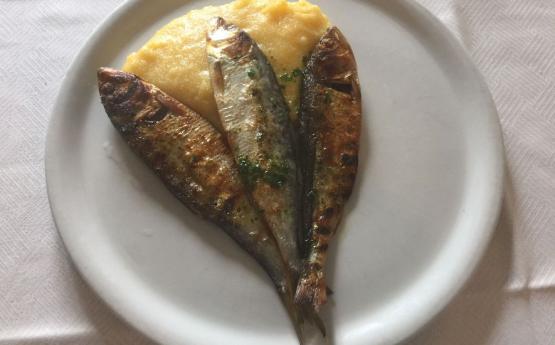 Sardine essiccate: gustale con la polenta