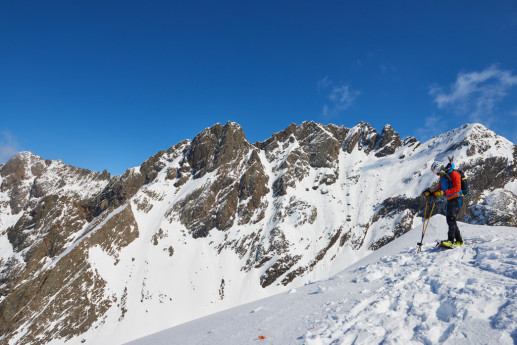 Con le pelli fin sul Pizzo Brunone