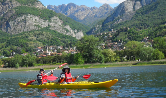 Kayak sul fiume Adda