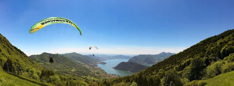 Parapendio in tandem Lago d'Iseo