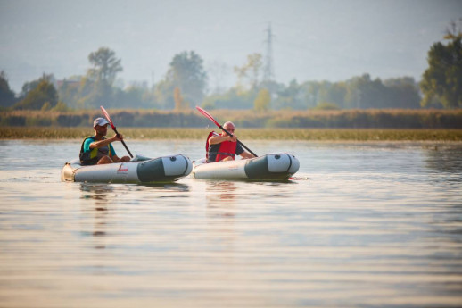 PACKRAFT ON THE PUSIANO LAKE AND SUNSET APERITIF PACKRAFT ON THE PUSIANO LAKE AND SUNSET APERITIF