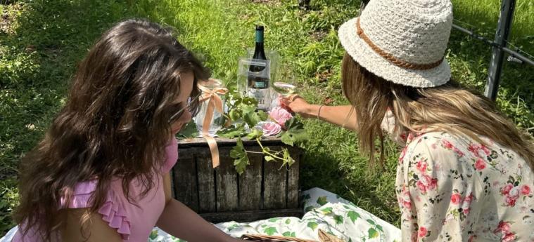 ragazze che fanno picnic a Mantova
