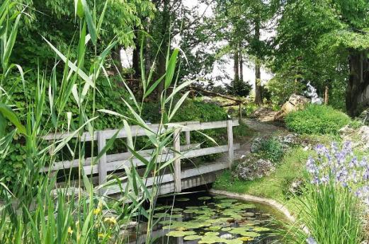 Gärten in Bergamo, Lombardei zum Besichtigen