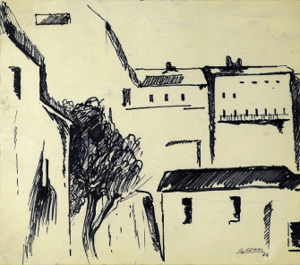 Giancarlo Cerri dalla finestra 1963 Giancarlo Cerri e le sue opere