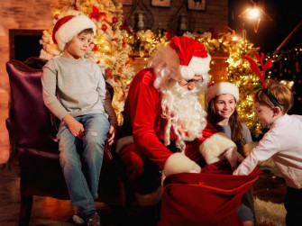 A spasso con Babbo Natale