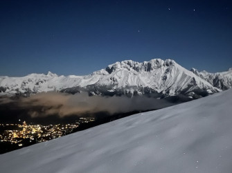 Ciaspolata al chiaro di luna con cena in rifugio - 2a uscita
