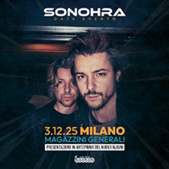 sonohra biglietti