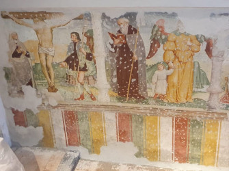 Affresco nell'ex chiesa di San Rocco