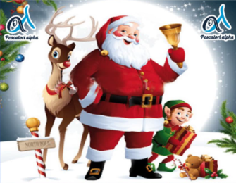 Babbo Natale arriva dal lago