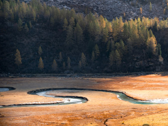 La colorata piana di Preda Rossa