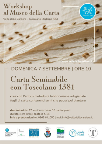 ​Workshop - Carta seminabile con Toscolano 1381