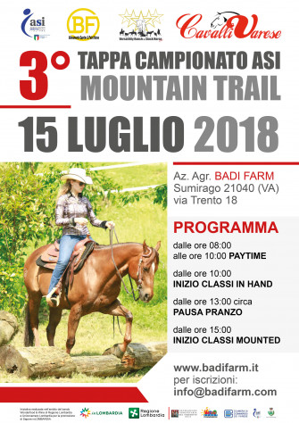 3° Tappa Campionato ASI Mountain Trail 3° Tappa Campionato ASI Mountain Trail