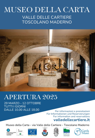 MUSEO DELLA CARTA DI TOSCOLANO MADERNO MUSEO DELLA CARTA DI TOSCOLANO MADERNO