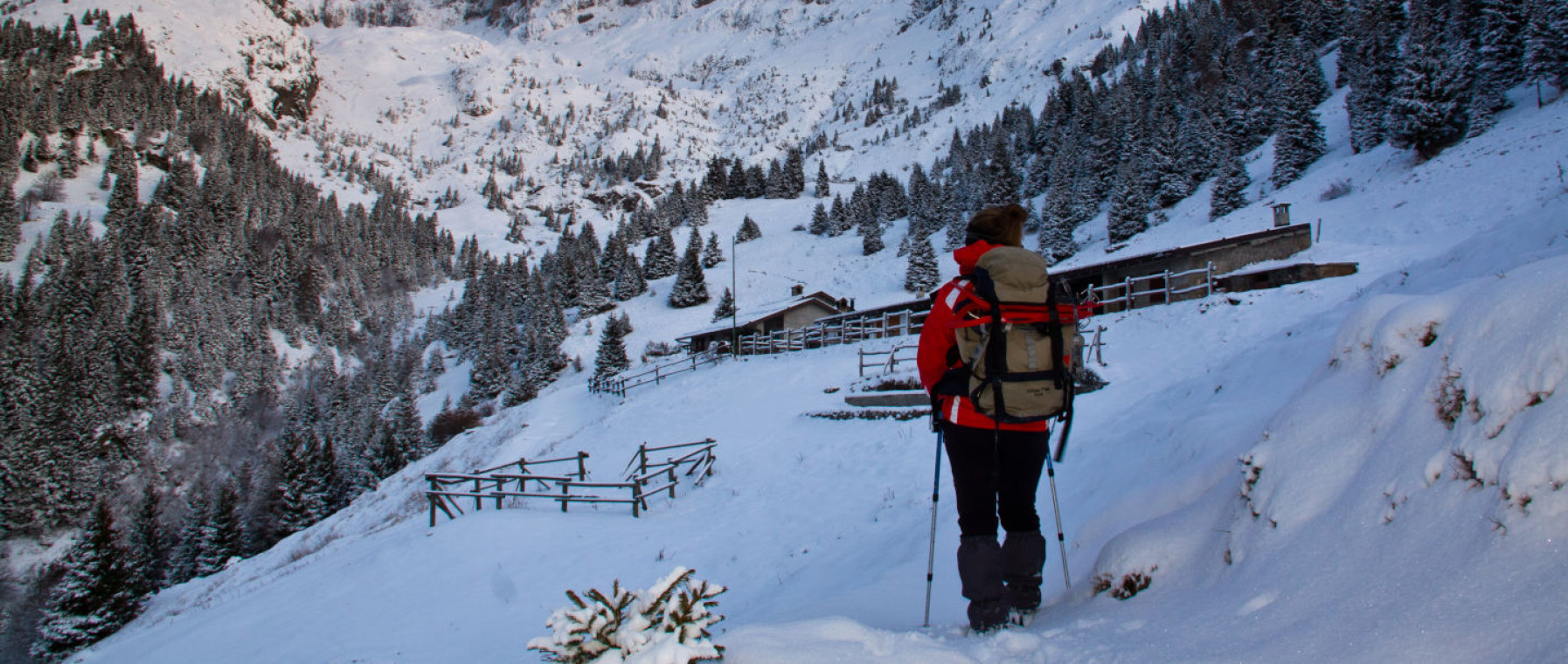 Trekking invernale in Lombardia