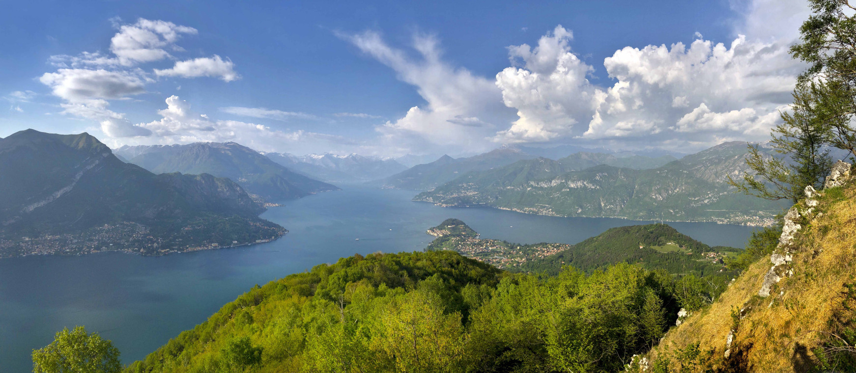 In lontananza la punta di Bellagio