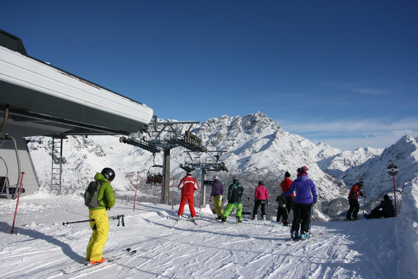 Starting point of the black slope Thoeni - Alpe Motta